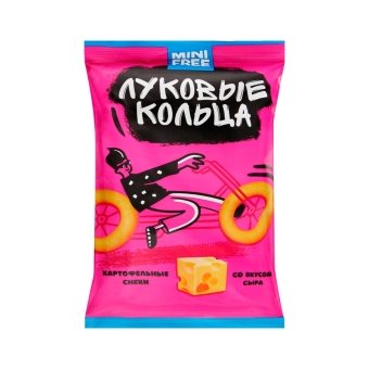 Луковые Кольца «Mini Free» со вкусом Сыра, Россия, 45 г