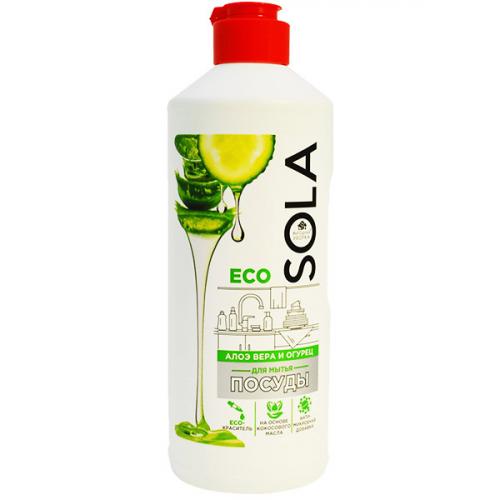 Средство для мытья посуды Выгодная уборка Sola Алоэ вера и огурец, Ренессанс Косметик, 500 мл