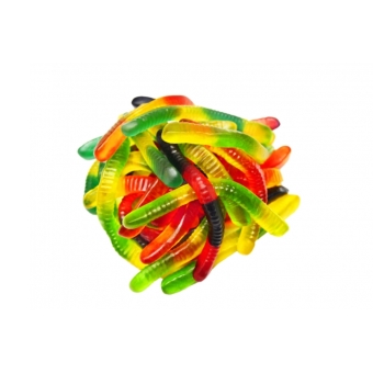 Жевательный мармелад Червяки Разноцветные, КФ «Марми», 1,8 кг