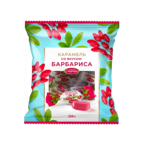 Карамель «Подушечка» желейная со вкусом Барбариса, Красный Октябрь, 1 кг