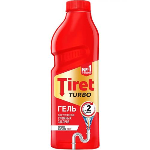 Гель Tiret Turbo для устранения сложных засоров в трубах, Reckitt Benckiser (HyHo), 1000 мл