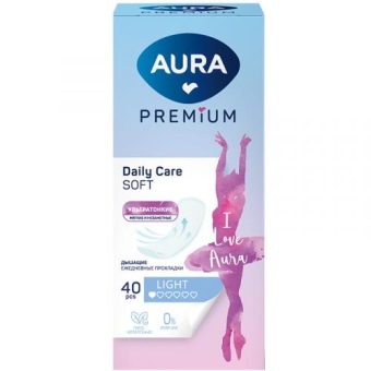 Прокладки Aura Premium Light ежедневные ультратонкие, Коттон Клаб