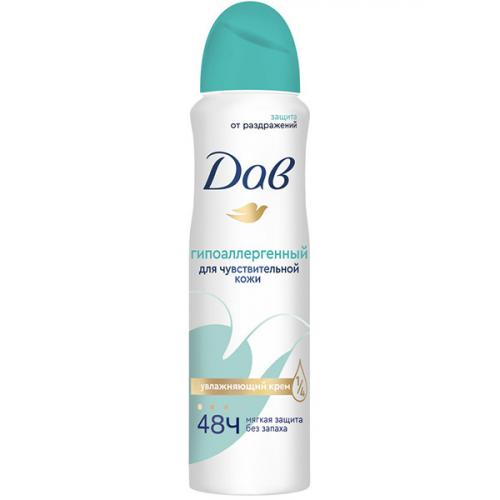 Антиперспирант-аэрозоль Дав Бережная забота гипоаллергенный, Unilever HPC, 150 мл