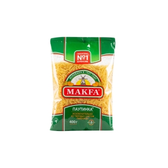 Макароны «Макфа» Вермишель тонкая (Паутинка) гр.А в/с, Россия, 400 г