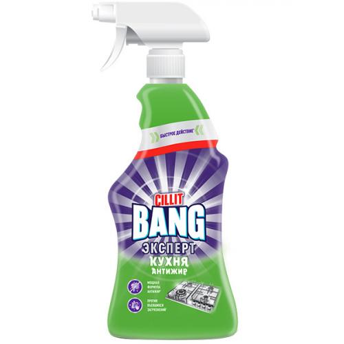 Спрей чистящий Cillit Bang Антижир + Сияние для кухни, Reckitt Benckiser (HyHo), 450 мл