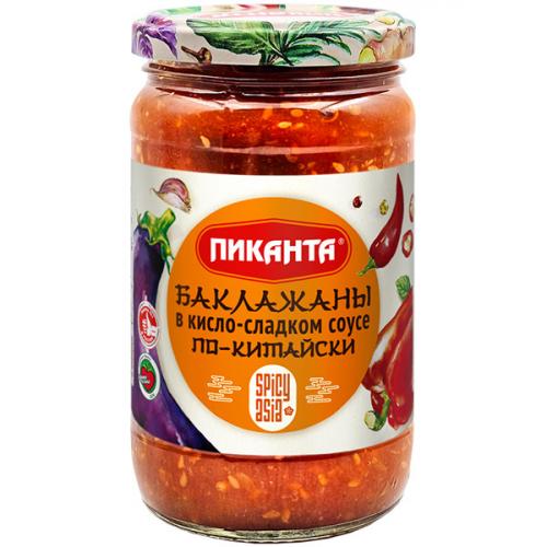 Баклажаны Пиканта в кисло-сладком соусе, Пиканта, 360 г