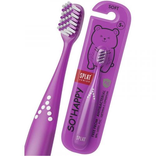 Щетка зубная Splat Junior для детей от 5 лет, мягкая, Россия, .