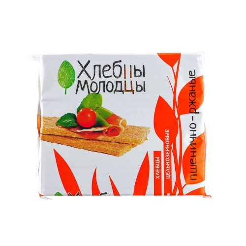 Хлебцы «Молодцы» пшенично-ржаные, Молодцы, 100 г
