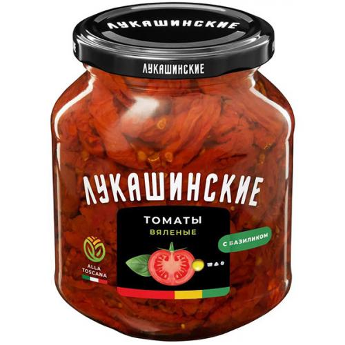 Томаты Лукашинские Alla Toscana вяленые с базиликом, Форвард, 250 г