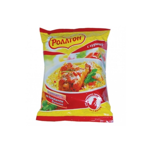 Лапша яичная «Роллтон» с Курицей, Роллтон, 60 г