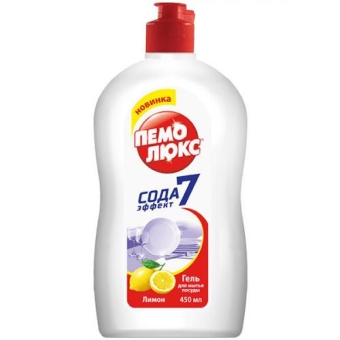 Средство Пемолюкс Сода 7 Лимон для мытья посуды, ЛАБ Индастриз, 450 мл