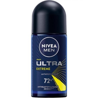 Антиперспирант роликовый Nivea Men Ultra Extreme, Beiersdorf, 50 мл