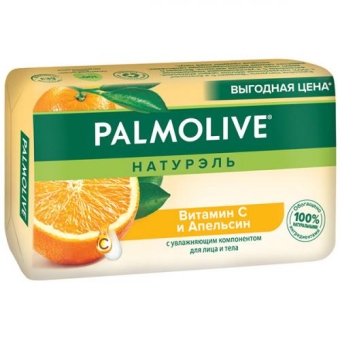 Мыло туалетное Palmolive Натурэль Витамин С и апельсин, Colgate-Palmolive, 150 г
