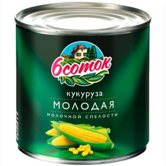 Кукуруза молодая 6 соток молочной спелости, DESAN, 425 мл