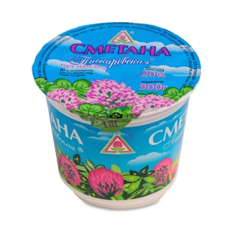 Сметана «Пискарёвский» 20%, Пискарёвский МЗ, 300 г