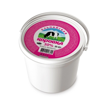 Сметанный продукт «Альпийская коровка» 30%, Озерецкий МК, 5 кг