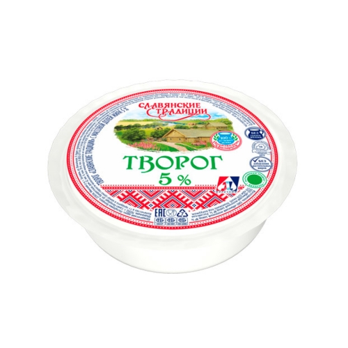 Творог Славянские Традиции 5%, Минский МЗ №1, 355 г