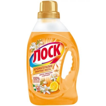 Гель для стирки Лоск Ароматерапия Цветок апельсина и бергамот, ЛАБ Индастриз, 1.46 л