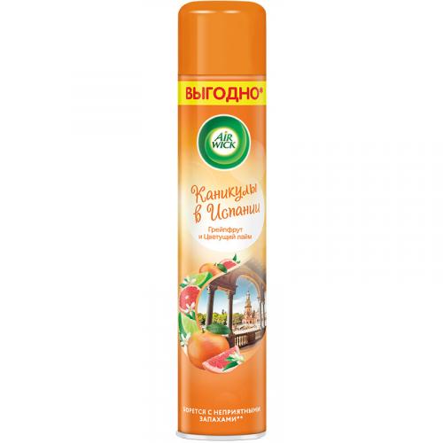 Освежитель воздуха Air Wick Каникулы в Испании Грейпфрут и цветущий лайм, Reckitt Benckiser (HyHo), 400 мл
