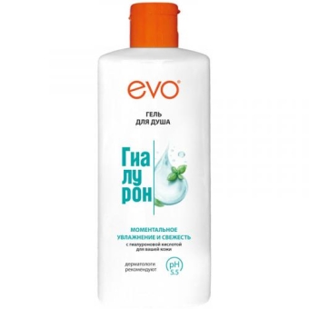 Гель для душа Evo Гиалурон Моментальное увлажнение и свежесть, Аванта-Сувенир, 400 мл