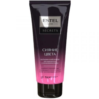Бальзам-хайлайтер Estel Secrets Сияние цвета для окрашенных и мелированных волос, Эстель, 200 мл