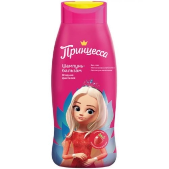 Шампунь-бальзам Принцесса Ягодная фантазия для волос, БИГ, 400 мл