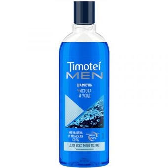 Шампунь Timotei Men Чистота и уход для всех типов волос, Unilever HPC, 400 мл