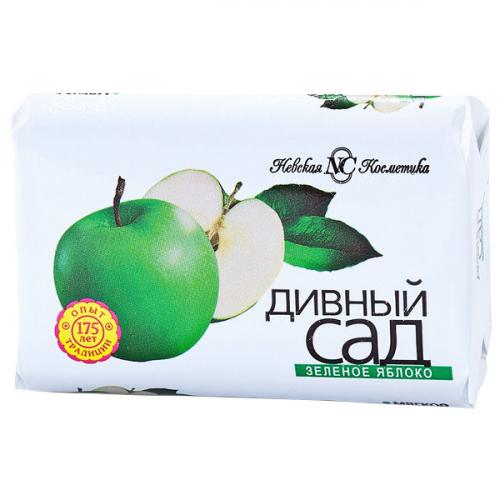 Мыло туалетное Дивный сад Зеленое яблоко, Невская Косметика, 90 г