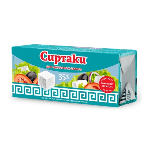 Сиртаки сыр 35% (для Греческого салата), Северное Молоко, 330 г