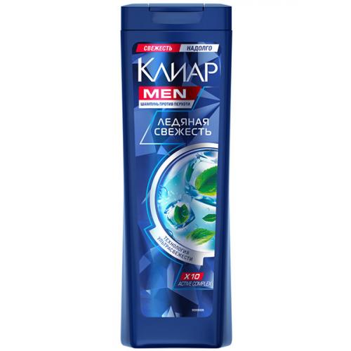 Шампунь Клиар Men Ледяная свежесть с ментолом против перхоти, Unilever HPC, 400 мл