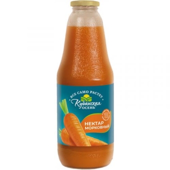 Нектар Кубанская осень Морковный с мякотью, Стоевъ, 1 л