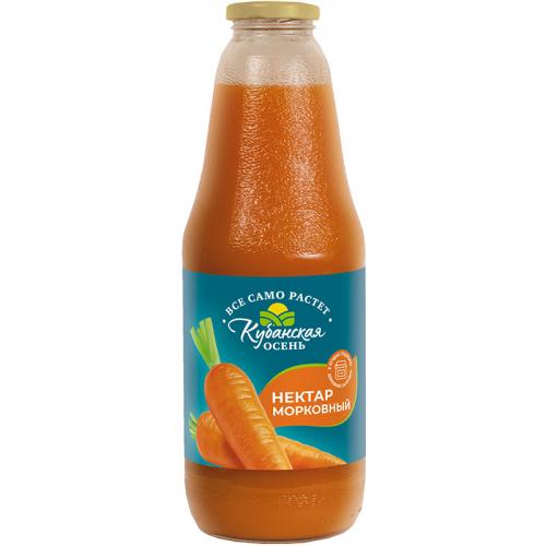 Нектар Кубанская осень Морковный с мякотью, Стоевъ, 1 л