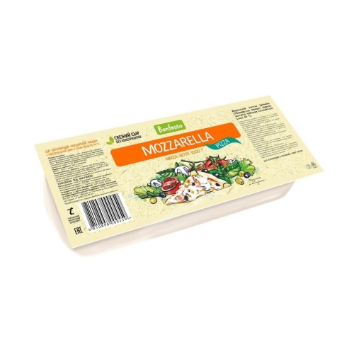 Моцарелла сыр 40% для Пиццы «Bonfesto», МК «Туровский», 1 кг