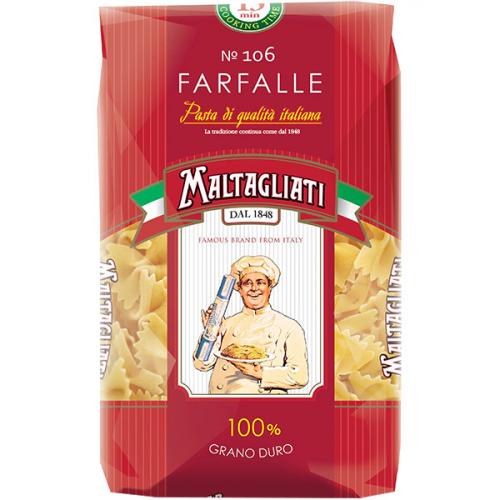 Макаронные изделия Maltagliati 106 Farfalle Бантики, Инфолинк, 450 г