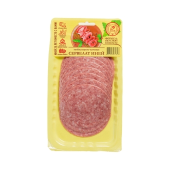 Сервелат (нарезка) Иней варено-копченый, Иней, 150 г