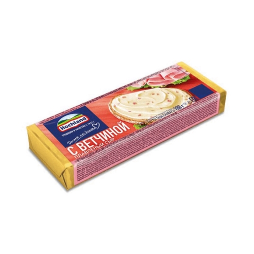 Сыр плавленый «Хохланд» с Ветчиной 35%, Россия, 100 г