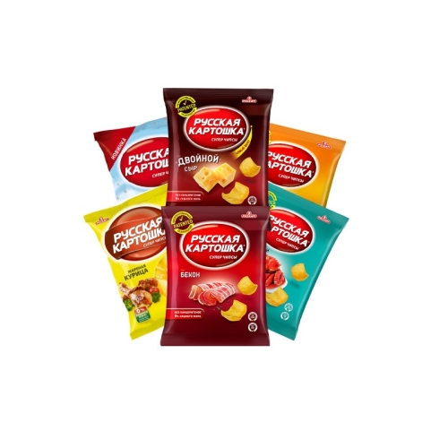 Чипсы «Русская картошка» Ассорти, Русскарт, 80 г
