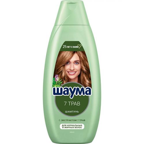 Шампунь Шаума 7 трав для нормальных и жирных волос, Лаб Индастриз, 650 мл