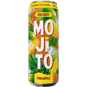 Напиток сильногазированный Fruddy Mojito ананасовый, ЮБК, 450 мл