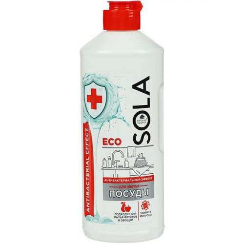 Средство для мытья посуды Выгодная уборка Sola Антибактериальный эффект, Ренессанс Косметик, 500 мл