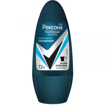 Антиперспирант шариковый Рексона Men Прозрачный лед, Unilever HPC, 50 мл