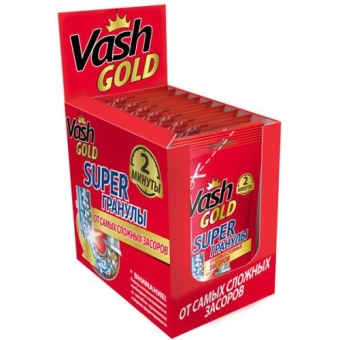 Vash Gold Super для прочистки труб в гранулах, Би энд Би, 70 г