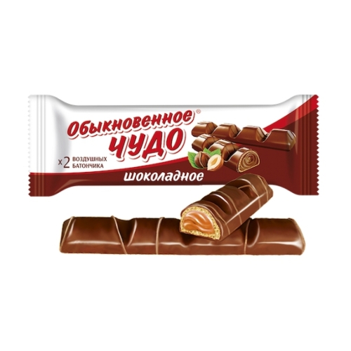 Батончик «Обыкновенное Чудо» шоколадная начинка, КФ «Славянка», 55 г