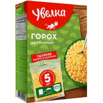 Крупа Увелка горох дробленый, Увелка, 400 г