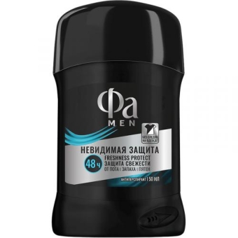 Антиперспирант-карандаш Фа Men Невидимая защита, Лаб Индастриз, 50 мл