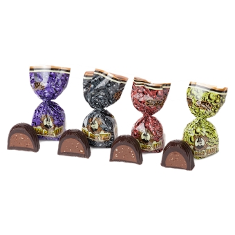 Конфеты «Слеза Мужчины» тёмная начинка/взрыв.карамель, ИП «Кислицына», 1 кг