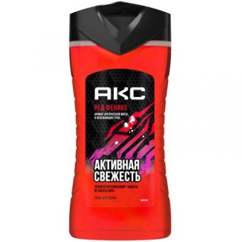 Гель для душа Акс Ред Феникс, UNILEVER HPC, 250 мл