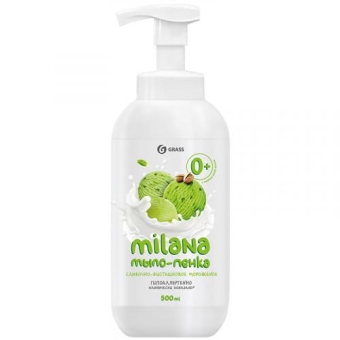 Мыло-пенка жидкое Milana Сливочно-фисташковое мороженое, Грасс, 500 мл