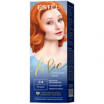 Крем-краска стойкая Estel Love для волос, 8/4 янтарный, ЭСТЕЛЬ, 50 мл