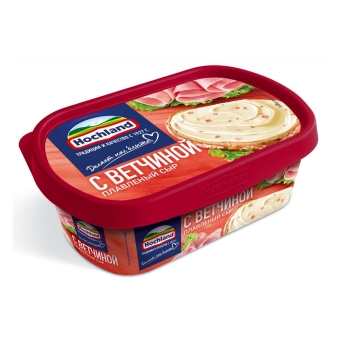 Сыр плавленый «Хохланд» с Ветчиной 55%, Россия, 200 г